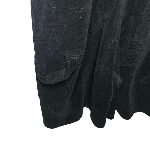 BP Women’s Size XL Pride Short Overalls Black Corduroy Gender Neutral Nordstrom - Picture 4 of 5
